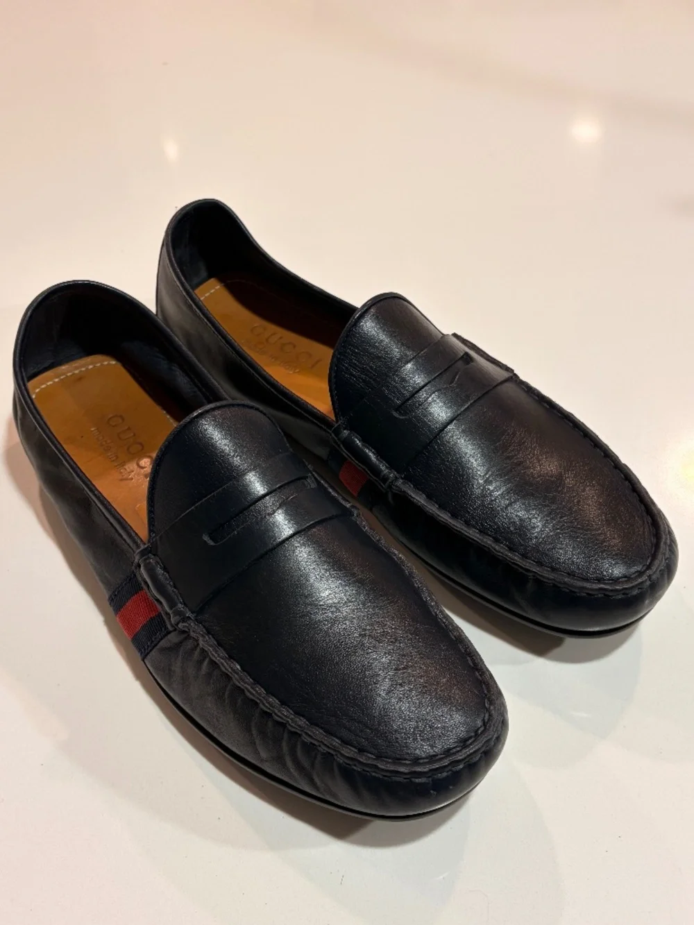 Gucci Men’s Leather Drivers Size US 7.5